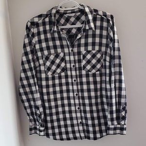 Black and White Plaid blouse